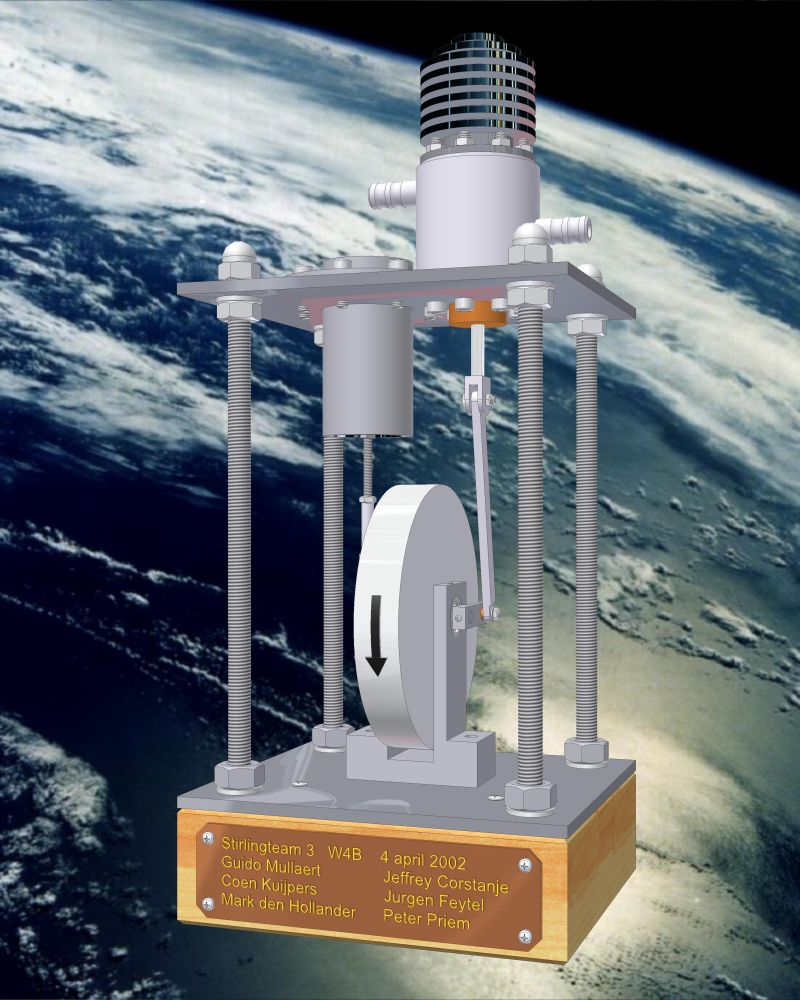 Stirling Engine: motor op perslucht