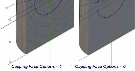 Uitschakelen Slice Graphics Texturen (Capping Face Options) 