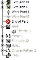 Inventor Tip: Verwijder features na End of Part 